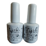 Kit Top Coat Lirió +  Base Gel Lirió Unha Acrigel Branquinho