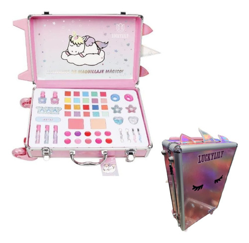 Maleta De Maquillaje Infantil Luckylily Con Ruedas