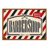 Cartel Chapa Decoración Vintage Barbería Barber Shop 2 Givan