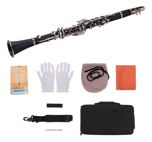 Funda Abs Para Clarinete, 17 Teclas, Lengüetas Planas, 10 Un