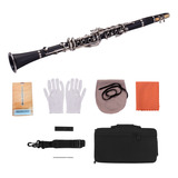 Funda Abs Para Clarinete, 17 Teclas, Lengüetas Planas, 10 Un