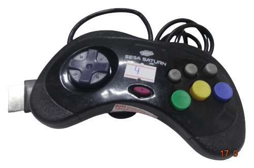 Controle Sega Saturn Original Cod 4 Preto Hss-0101