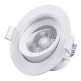 Spot De Embutir Led Cob 7w 520lm Extra Chato Frio Cálido