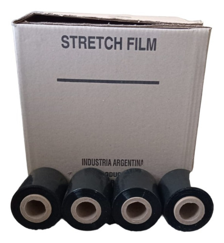 Film Stretch Color Negro 10cm Caja X36 Unid.