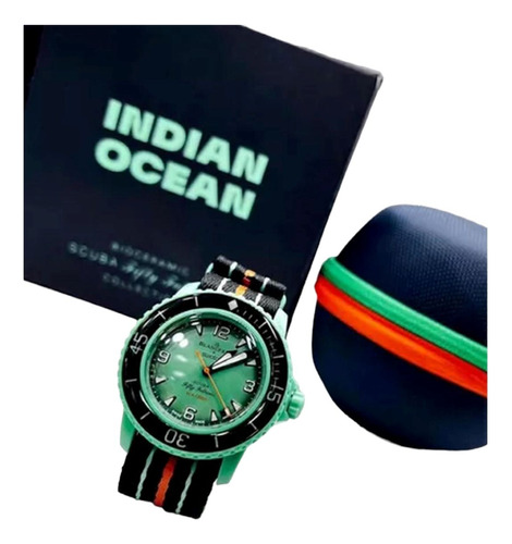 Reloj Swatch X Blancpain Océano Indico Edicion Especial