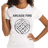 Camiseta Feminina Arcade Fire - 100% Algodão