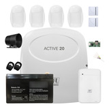 Kit Alarme Monitorado Active 20 Ethernet Acesso App Celular