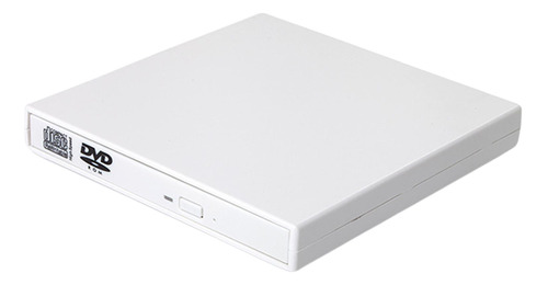 Lector Grabador Grabador De Unidad De Dvd Externo Usb Blanco