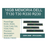 Memoria Dell  T30 T130 R330 R230 R240 T40 16gb Pc4 2666mhz