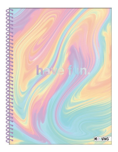 Cuaderno Universitario A4 Pastel 80 Hjs Mooving T/sr Rayado Color 2