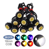 20 Luces Led De 18 Mm Para Coche, Ojo De Águila, Para Correr