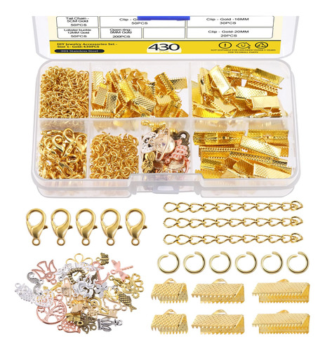 Mardatt El Kit De Fabricación De Joyas De Oro De 430 Pieza.