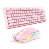 Set Teclado G26+ Mouse Cw905 Onikuma Color Del Mouse Rosa 