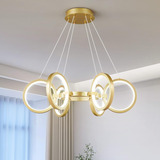 Fdpby Modern Led Chandelier Dimmable Round Pendant Light ...