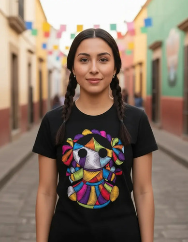 Playera Lelé Bordada Aztlán Arte Mexicano | MercadoLibre