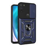 Funda Para Moto G71 5g Tapa Deslizante + Cristal Templado 9d