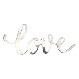 Adorno Letrero Love Con Base 31x14 Cm Pewter 