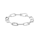 Pulsera Plata S925, Enlace Eslabón, Compatible Genérica