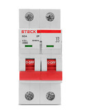 Disjuntor Bipolar 2 Polos 16a Curva Com 3ka Steck Sdd62c16