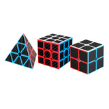 Paquete De 3 Cubo Mágic 2x2 3x3 Megaminx Pyraminx