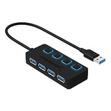 Sabrent 4port Usb 30 Hub Con Interruptores De Alimentación 