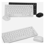 Kit Mini Teclado E Mouse Sem Fio Wireless 2.4 3200dpi Óptico