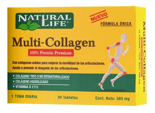 Natural Life Multi-collagen X 30 Comprimidos Sabor No