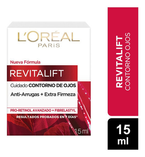 Contorno De Ojos L'oreal Revitalift Anti-arrugas 15 Ml Tipo De Piel Todo Tipo De Piel