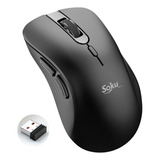 Soku Raton Inalambrico Para Batería 6d Gamer Dpi Ajustable Color Negro