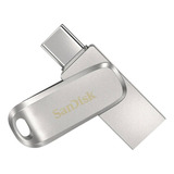 Memoria Usb Sandisk Ultra Dual Drive 256gb 3.2 Gen1 Plateado