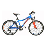 Mountain Bike Infantil Raleigh Scout  2018 R24 21v Frenos V-brakes Cambios Shimano Color Azul/naranja  