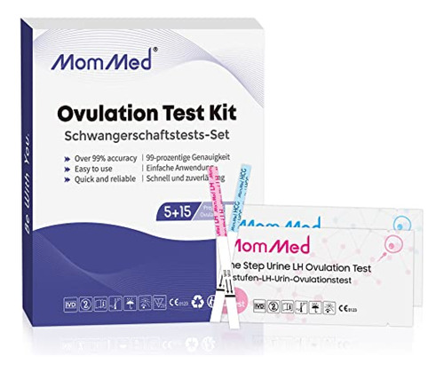 Test De Ovulacion  Mommed Kit Combinado De 15 Tiras Reactiva