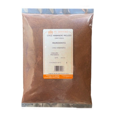 Chile Habanero Molido Polvo 500 Gramos Picante