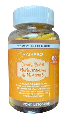 Vitaminas A,e,c,b2,b3,b6 Y B12 + Minerales.  60 Gomitas