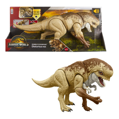 Jurassic World Rebirth Rumble N Rampage Distortus Rex Ataque | Envío gratis