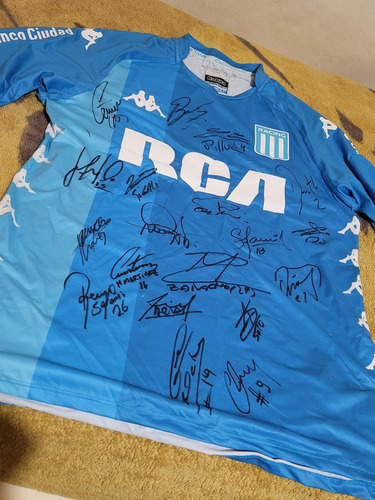 Camiseta De Racing Autografiada