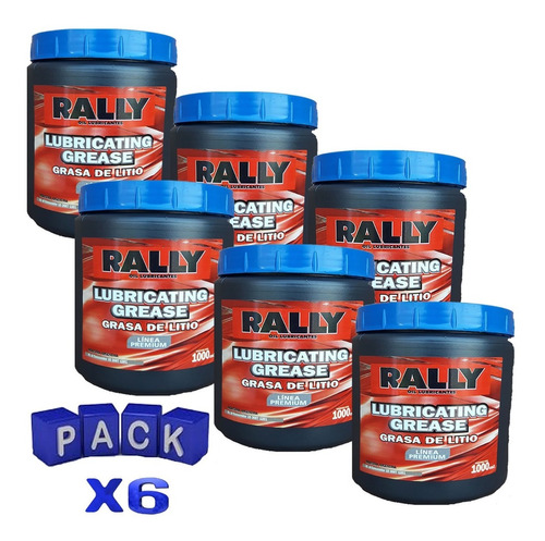 Grasa De Litio Roja X 1kg Pack X6