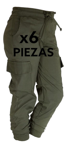 Pantalón Jogger Tipo Cargo Niña 6 Piezas