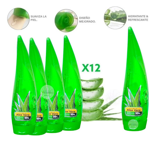 Pack De 12 Gel De Aloe Vera 120ml