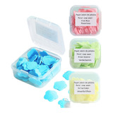 6boxes Of Mixed Color Portable Travel Soap Slices Soap Paper