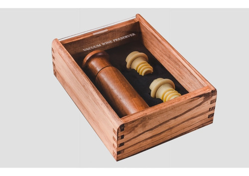 Conservador De Vino En Estuche De Madera