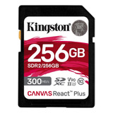 Tarjeta Memoria Sd Kingston Canvas React Plus 256 Gb V60