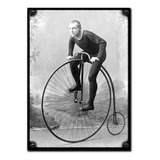 #341 - Cuadro Vintage 21 X 29 Cm / Bicicleta Antigua Cartel