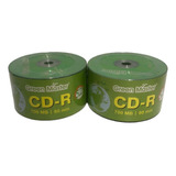 Pack 2 Campana De Disco Cd-r Green Master 50pz 700mb 80 52x