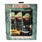 Barba Rubra Kit Shampoo+gel-balm+óleo+pente