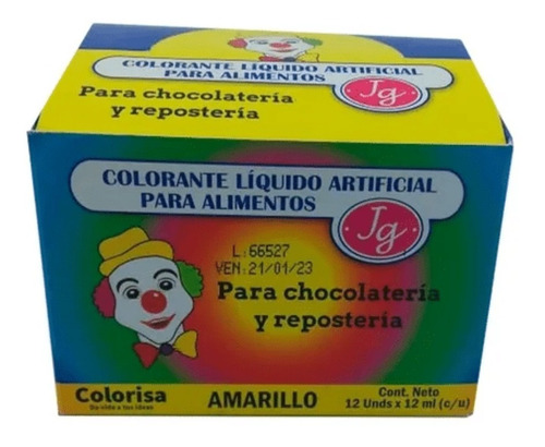 Colorantes Líquidos Caja X 12 Und Repos - mL a $713