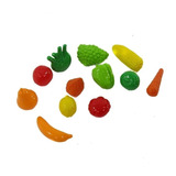 Mini Frutas Y Verduras X 12 Pzs Riva Calesita Sharif Express