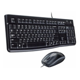 Kit Teclado Y Mouse Logitech Mk120 Usb Multimedia Español