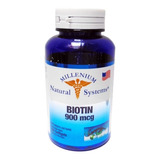 Biotin 900mcg X 100 Capsulas Millen - Unidad a $410