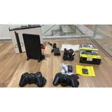Playstation 2 Opl - Controle Wireless - Hdmi- Caixa- Manual- 2 Mcard